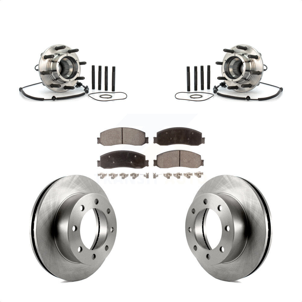 Kit de Rotor et plaquettes de frein à disque, roulement de moyeu avant, pour Ford F-250 Super Duty 4W 2010