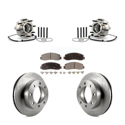 Kit de Rotor et plaquettes de frein à disque, roulement de moyeu avant, pour Ford F-250 Super Duty 4W 2010