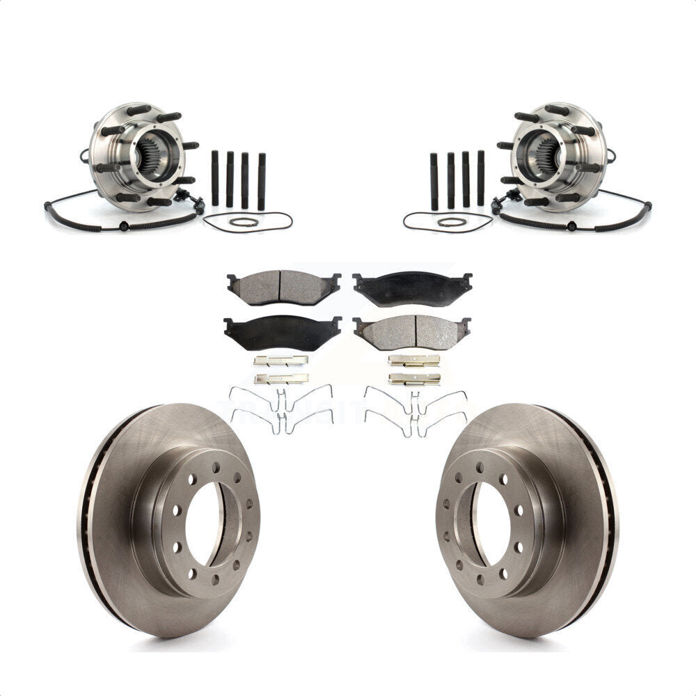 Kit de plaquettes de Rotor de frein à disque, roulement de moyeu avant, pour Ford 2010 Super Duty 4 X, F-550