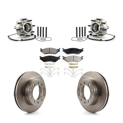 Kit de plaquettes de Rotor de frein à disque, roulement de moyeu avant, pour Ford 2010 Super Duty 4 X, F-550