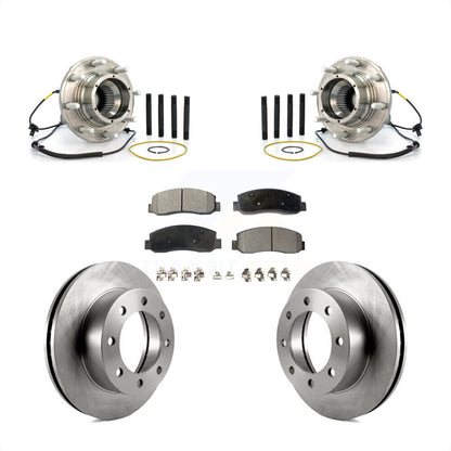 Ensemble de roulement de moyeu avant, Rotor de frein à disque et Kit de plaquettes pour Ford F-250 Super Dut