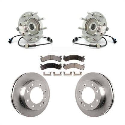 Kit de Rotor et plaquettes de frein, roulement de moyeu avant, pour Chevrolet GMC Sierra 3500 Silverad
