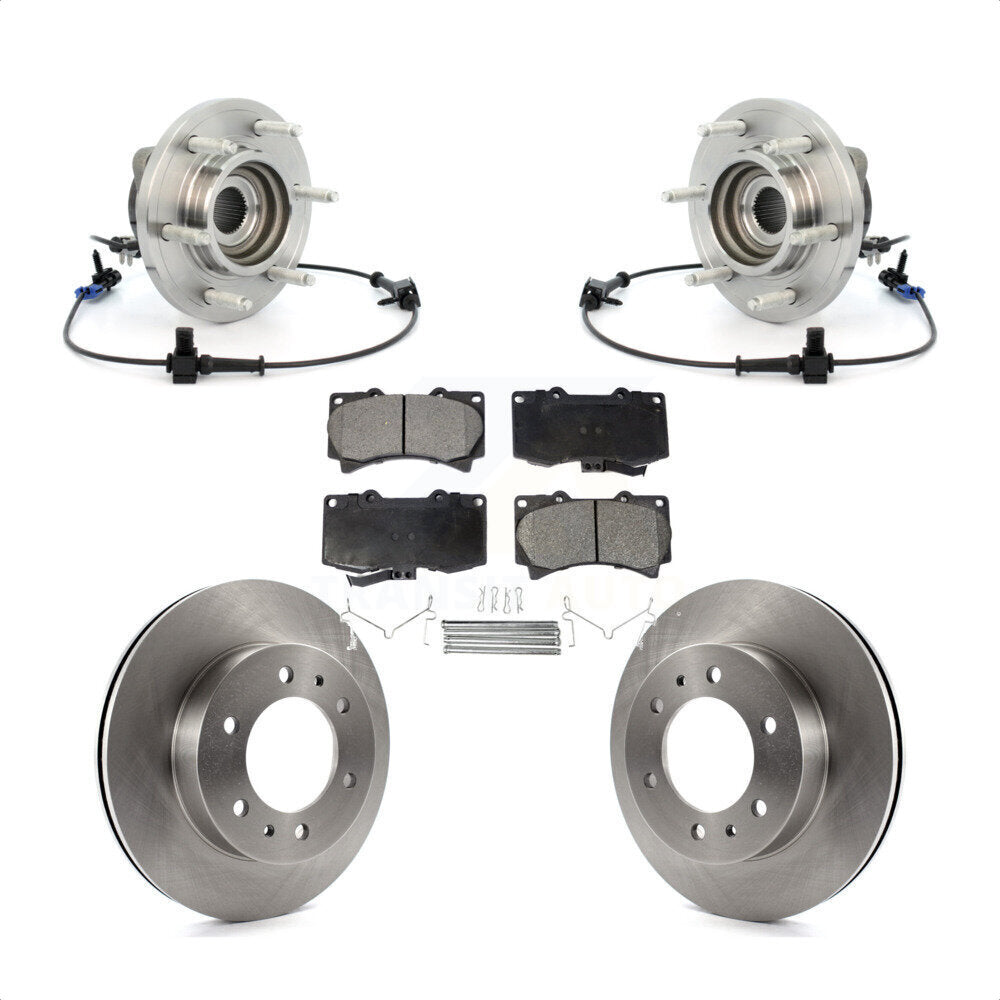 Ensemble de roulement de moyeu avant, Rotor de frein à disque et Kit de plaquettes pour Hummer H 2006 – 2008