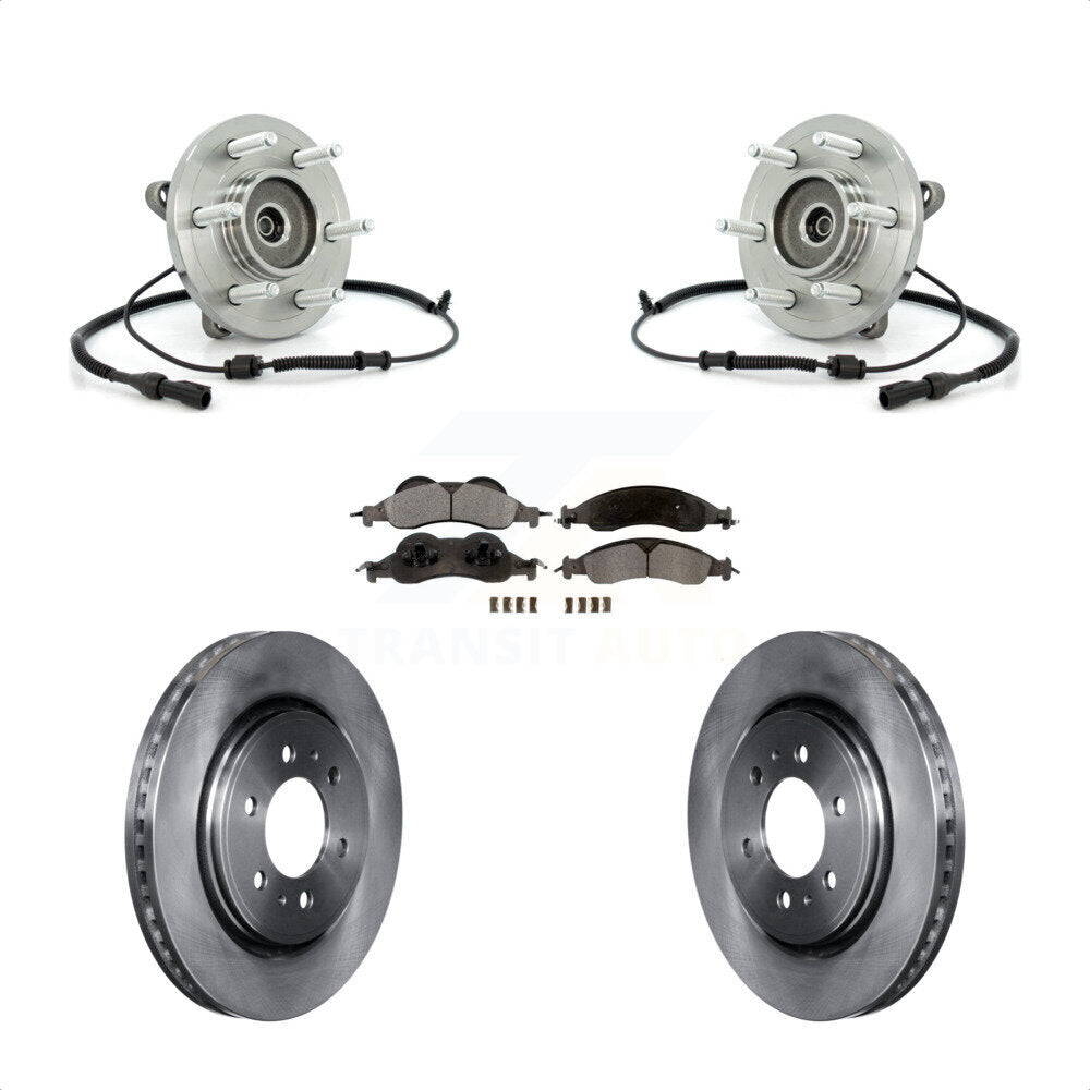 Kit de plaquettes de Rotor de frein à disque, roulement de moyeu avant, pour Ford Expedition Lincoln Navigato