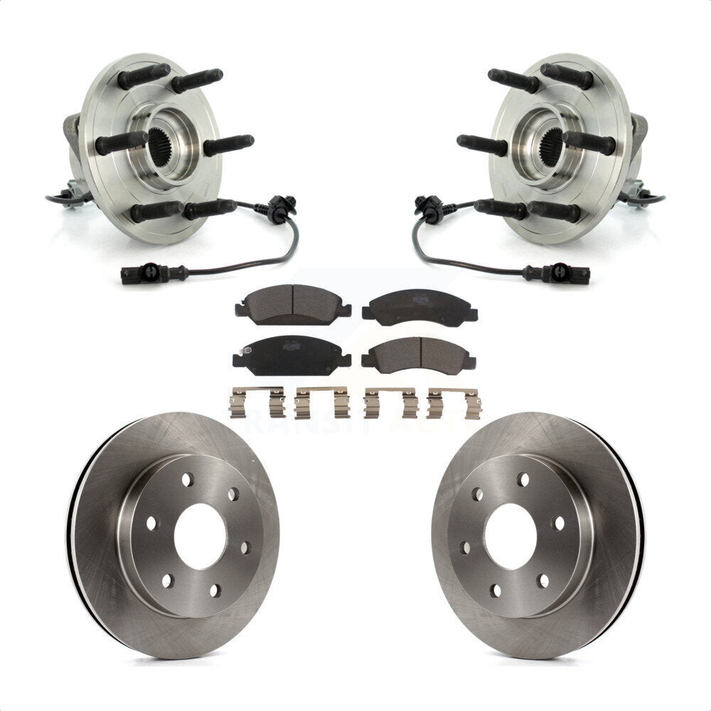 Ensemble de roulements de moyeu avant, Rotors et plaquettes de frein à disque pour GMC Sierra 1500