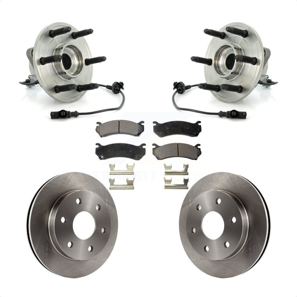 Kit de plaquettes de Rotor de frein à disque, ensemble de roulements de moyeu avant pour Chevrolet Silverado 150