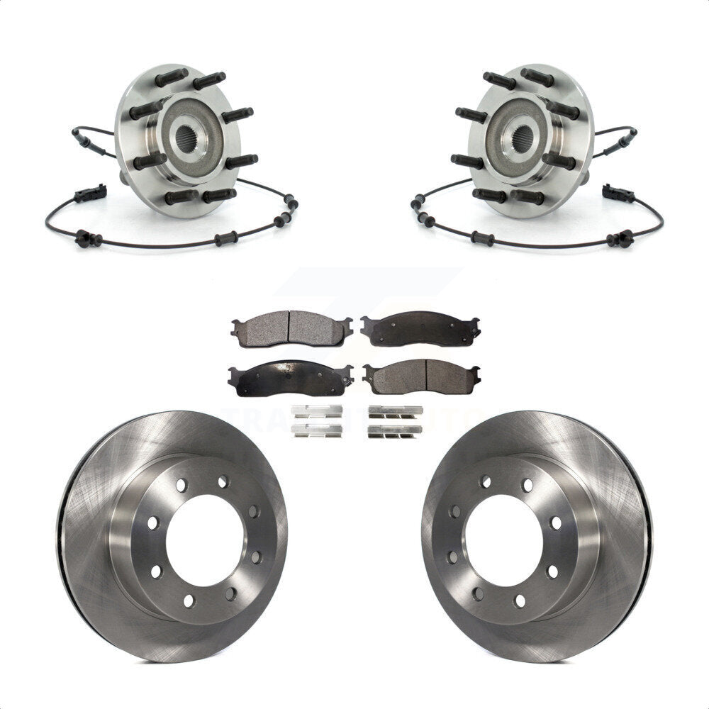 Kit de plaquettes de Rotor de frein à disque, ensemble de roulements de moyeu avant pour Dodge Ram 1500 3500 250