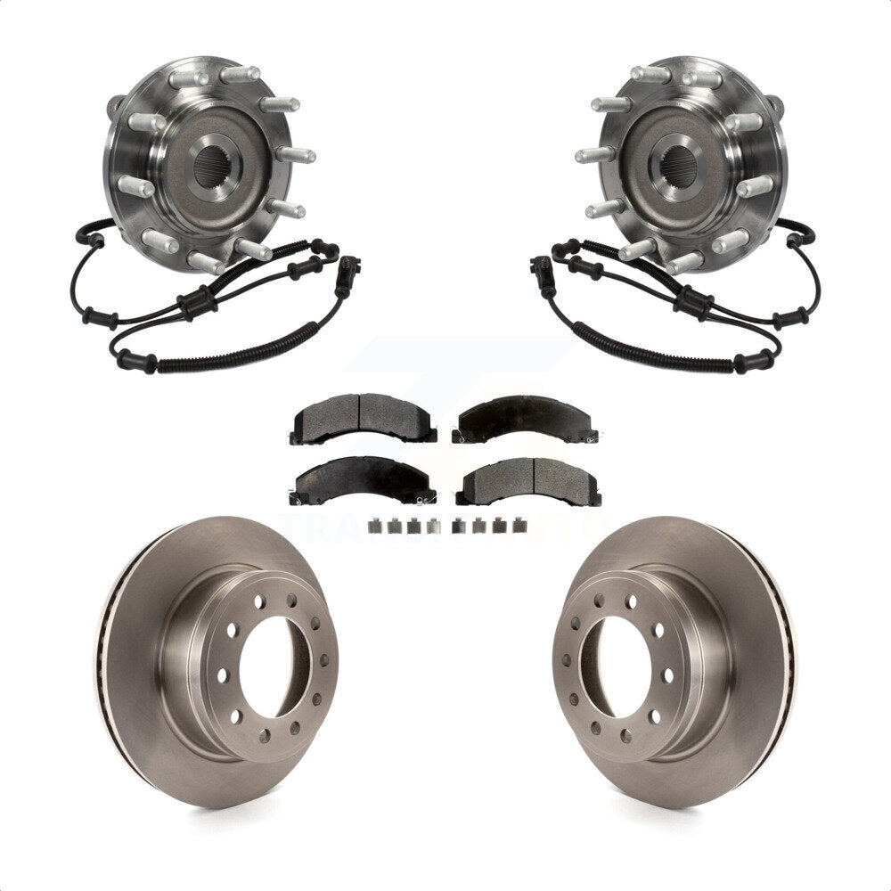 Ensemble de roulement de moyeu avant, Rotor de frein à disque et Kit de plaquettes pour Ram Dodge 4500 550