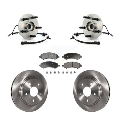 Ensemble de roulements de moyeu avant, Rotors et plaquettes de frein à disque, Kit pour Dodge Ram 1500