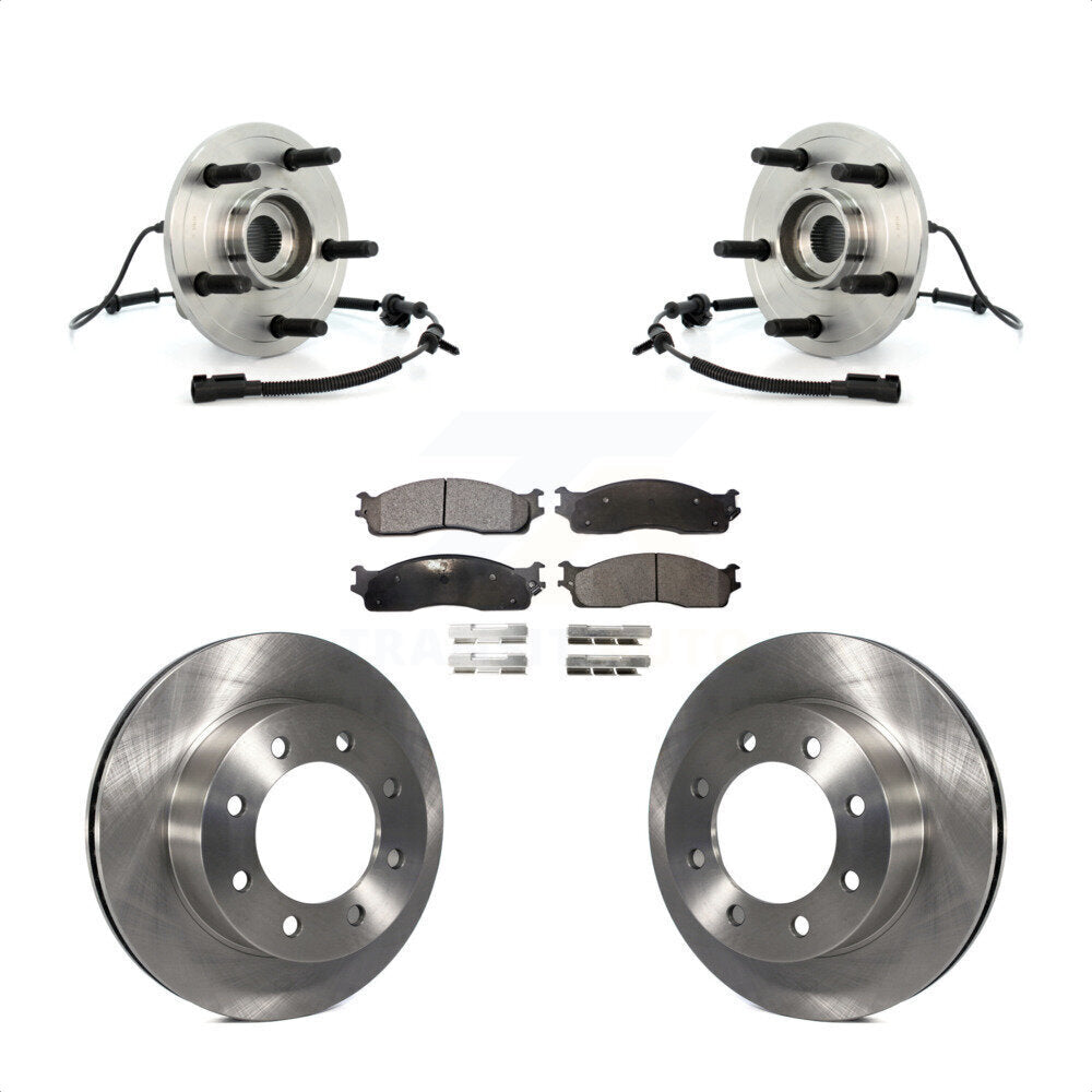 Kit de plaquettes de Rotor de frein, roulement de moyeu avant, pour Dodge Ram 1500 07-08, avec roue à 5 écrous