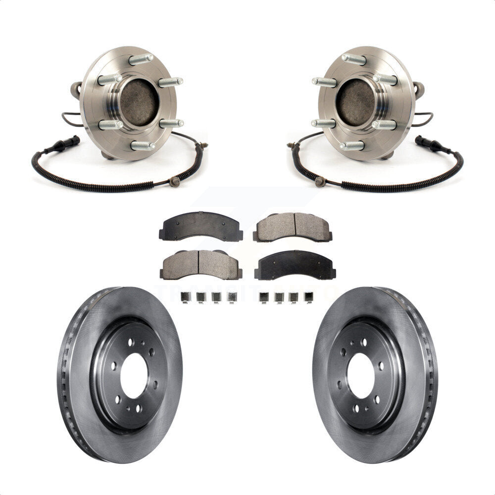 Ensemble de roulement de moyeu avant, Rotor de frein à disque et Kit de plaquettes pour Ford F-150 RW 2010