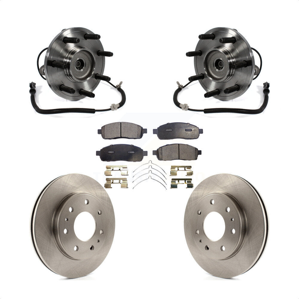 Kit de plaquettes de Rotor de frein à disque, ensemble de roulements de moyeu avant pour Ford F-150 RWD/4W 2009