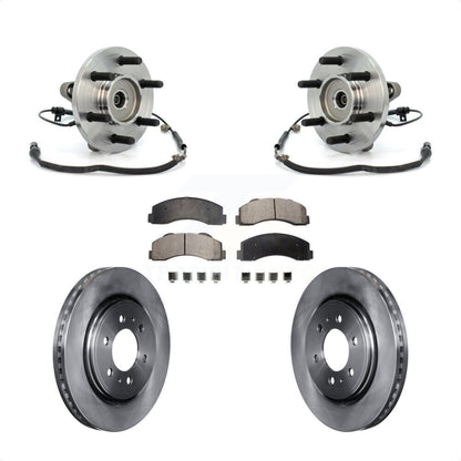 Kit de rotors de frein à disque et de plaquettes en céramique, ensemble de roulements de moyeu avant, pour Ford F-15