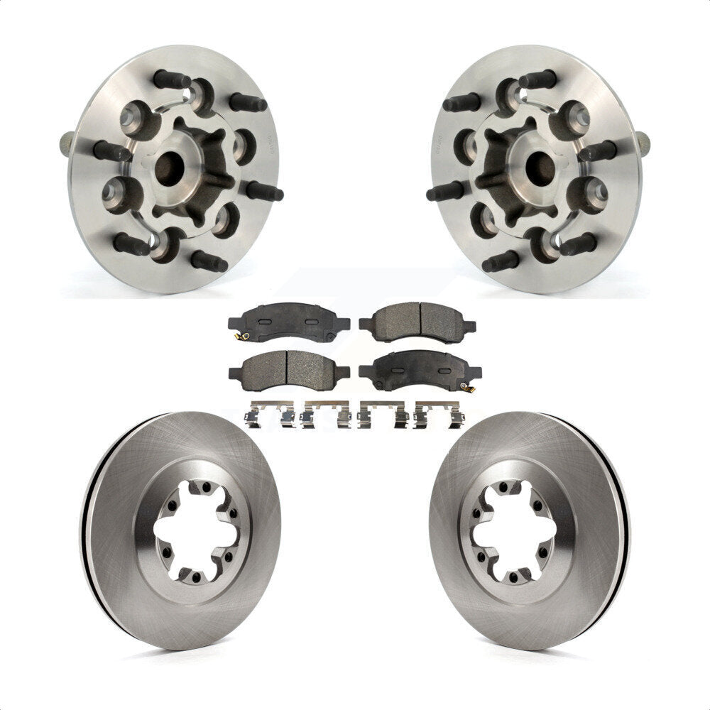 Kit de plaquettes de Rotor de frein, ensemble de roulements de moyeu avant, pour Chevrolet Colorado GMC Canyo