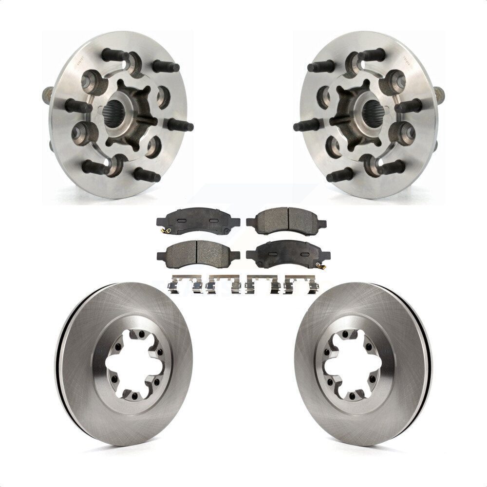 Kit de plaquettes de Rotor de frein, ensemble de roulements de moyeu avant, pour Chevrolet Colorado GMC Canyo