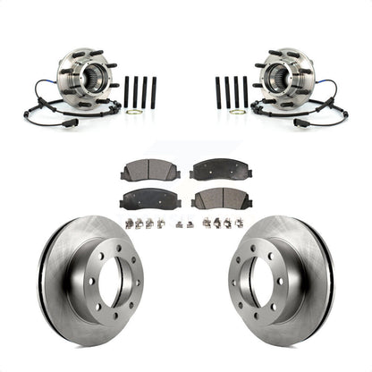 Kit de rotor et de plaquettes de frein avec roulement de moyeu avant, pour Ford F-350 Super Duty F-250 4W 2011