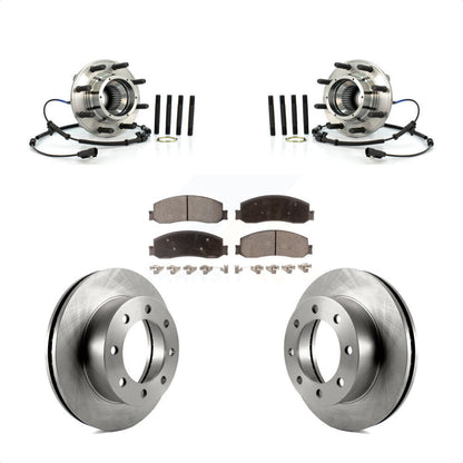 Kit de rotor et de plaquettes de frein avec roulement de moyeu avant, pour Ford F-350 Super Duty F-250 4W 2012