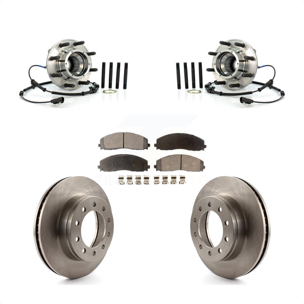 Kit de Rotor et plaquettes de frein à disque, roulement de moyeu avant, pour Ford F-250 Super Duty 4W 2013