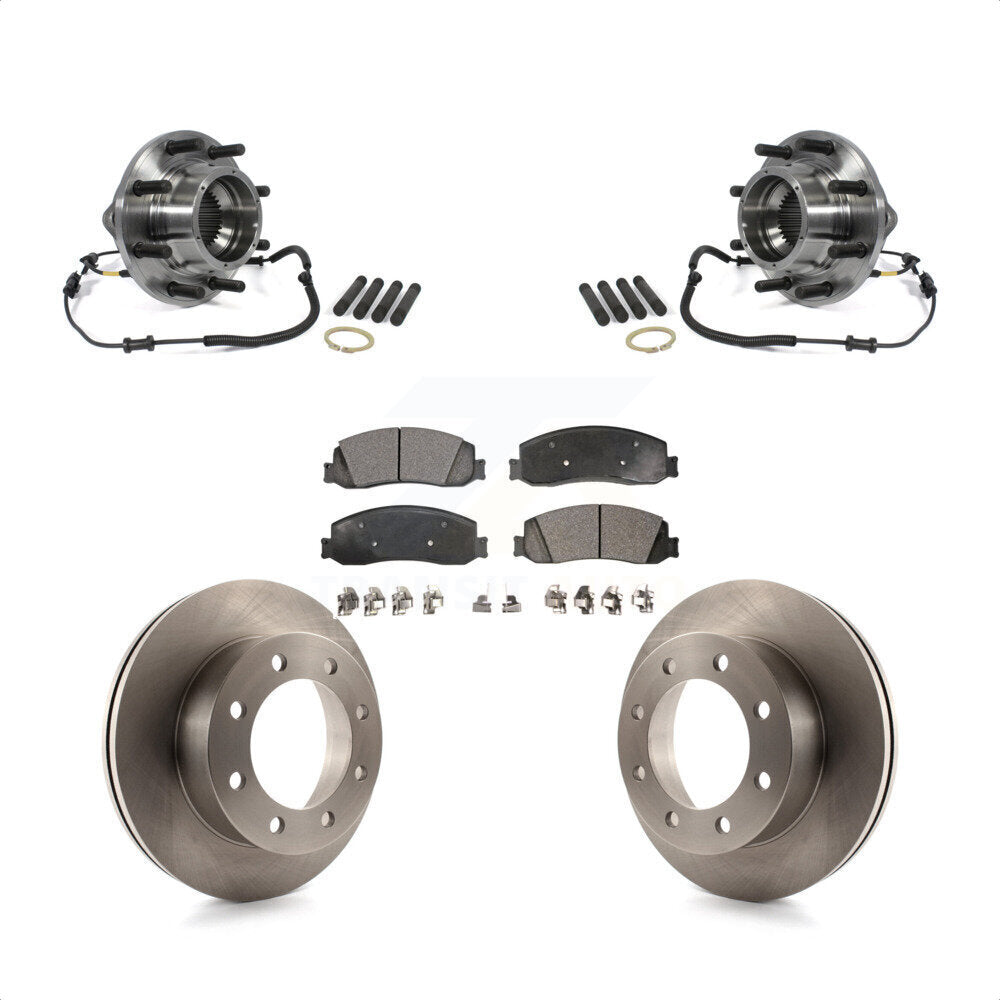 Kit de Rotor et plaquettes de frein à disque, roulement de moyeu avant, pour Ford F-350 Super Duty 4W 2012