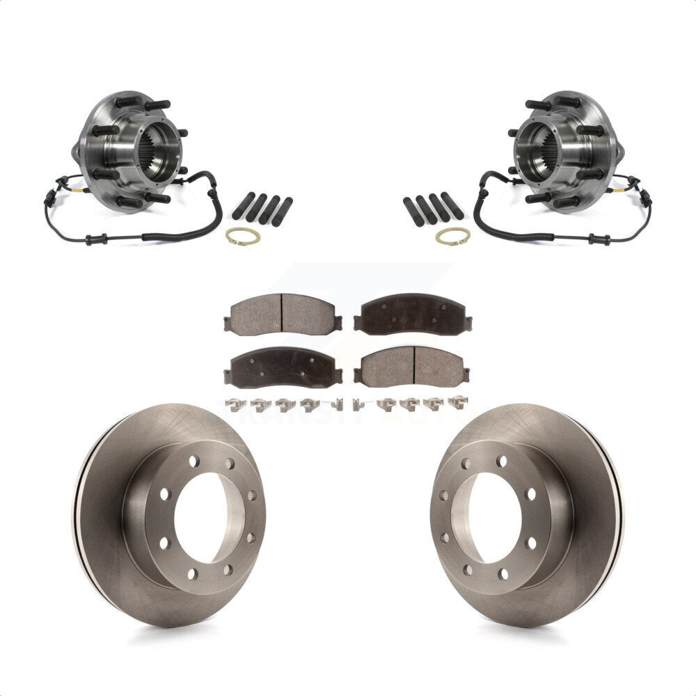 Kit de Rotor et plaquettes de frein à disque, roulement de moyeu avant, pour Ford F-350 Super Duty 4W 2011