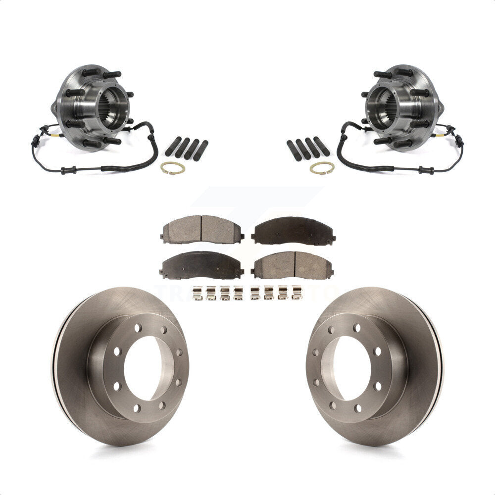 Kit de Rotor et plaquettes de frein à disque, roulement de moyeu avant, pour Ford F-350 Super Duty 4W 2013