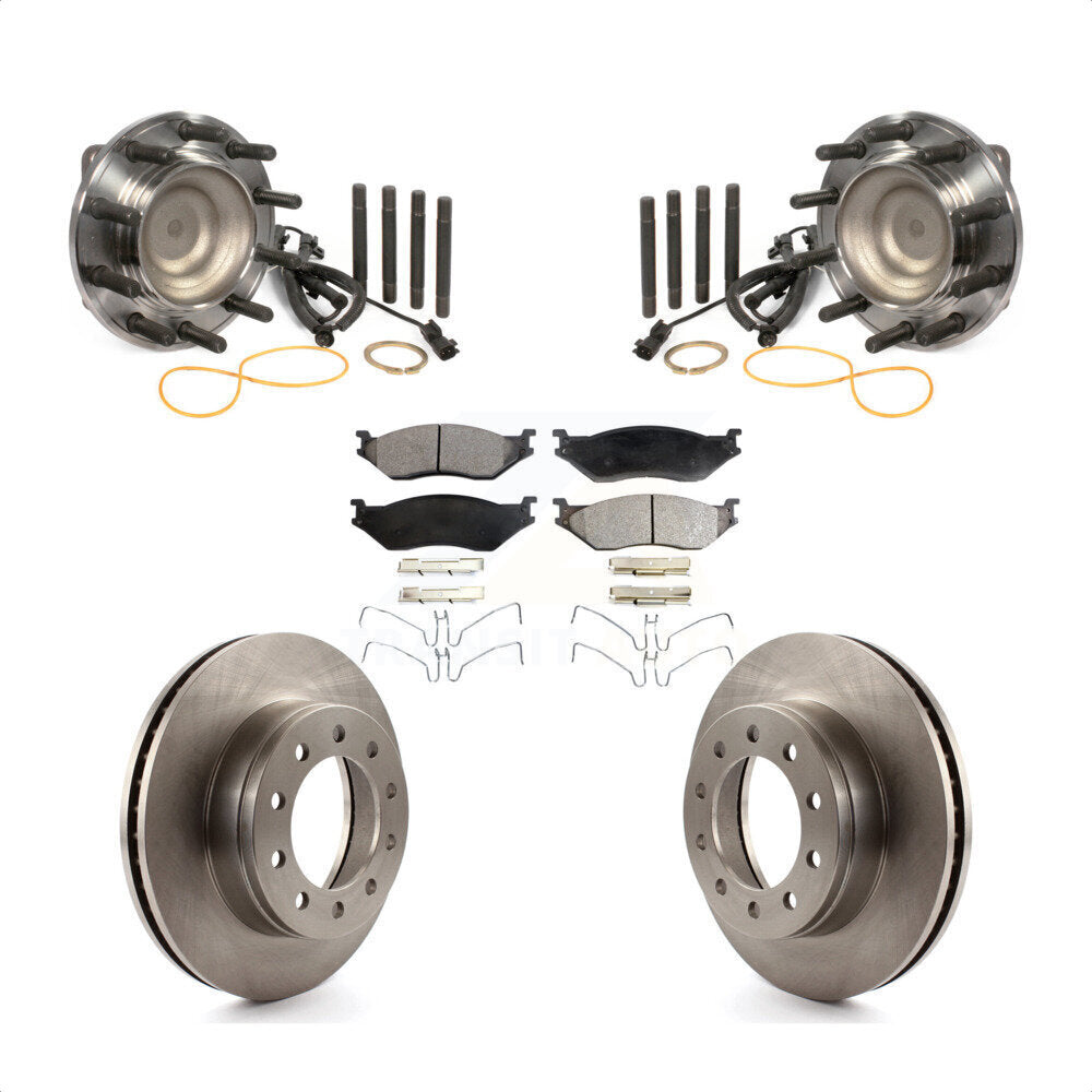 Kit de plaquettes de Rotor de frein à disque, roulement de moyeu avant, pour Ford F-450 Super Duty F-550 4 X