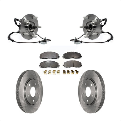 Ensemble de roulements de moyeu avant, Rotor de frein à disque et Kit de plaquettes pour Dodge Grand Carava