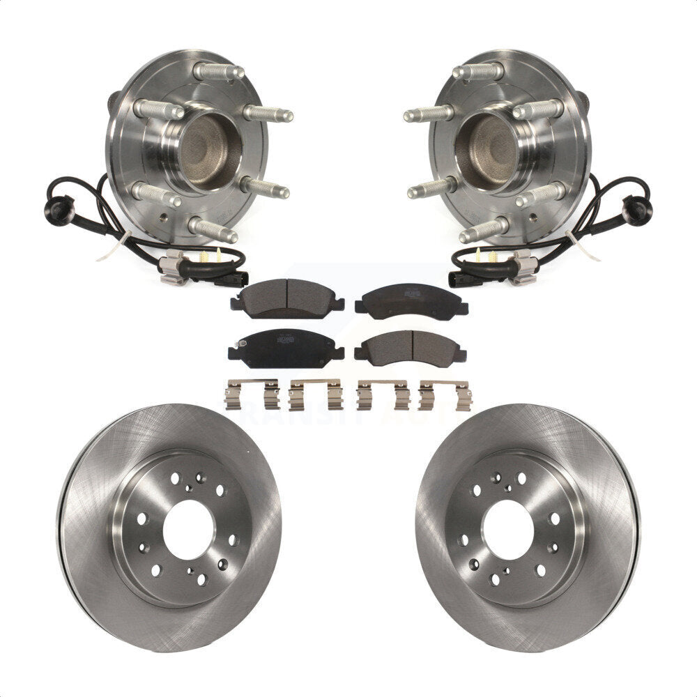 Kit de plaquettes de Rotor de frein, roulement de moyeu avant, pour GMC Sierra 1500 Chevrolet Silverado X