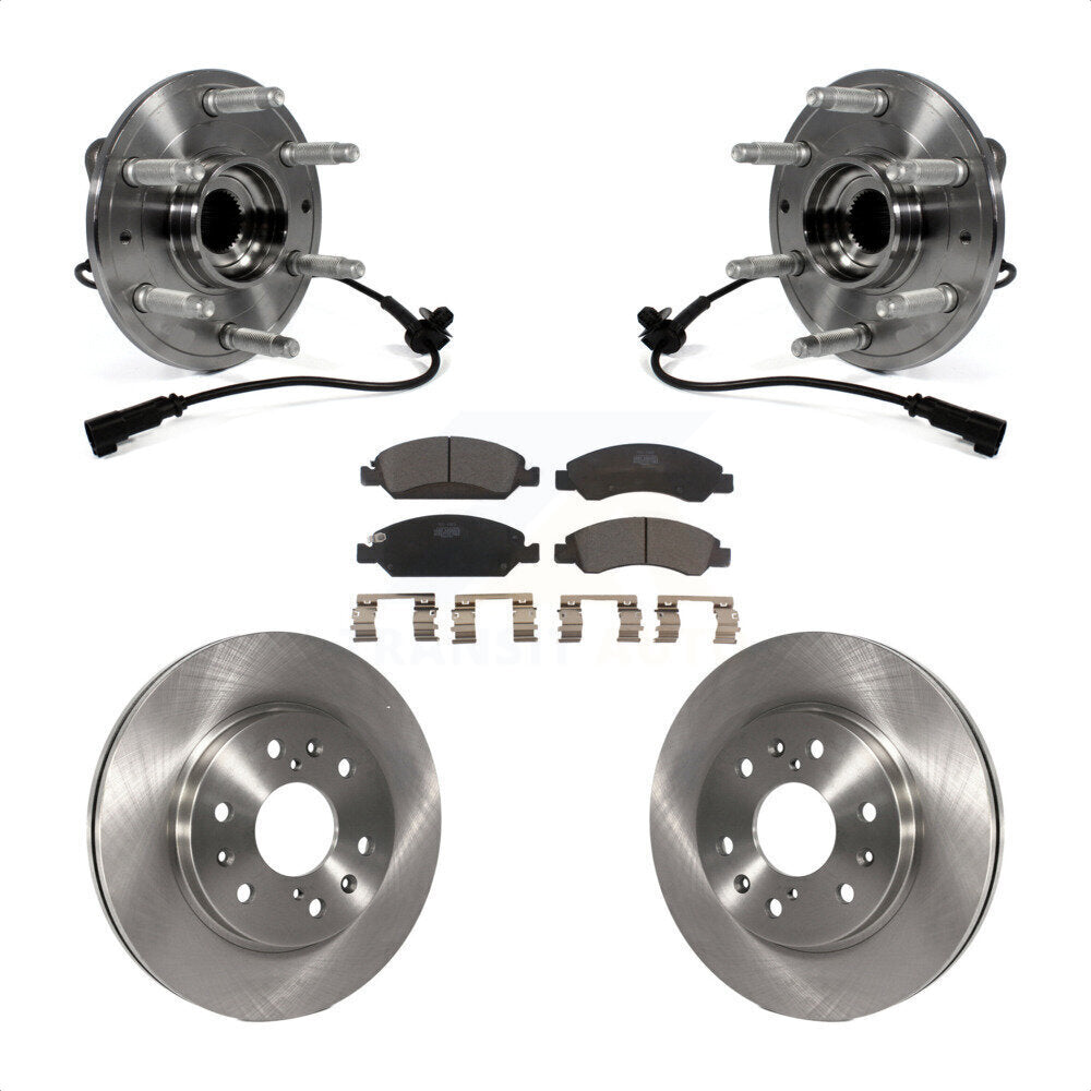Kit de plaquettes de Rotor de frein, roulement de moyeu avant, pour GMC Sierra 1500 Chevrolet Silverado X