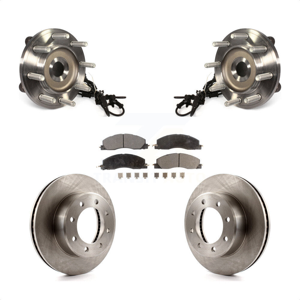 Ensemble de roulements de moyeu avant, Rotors et plaquettes de frein à disque, Kit pour Ram 2500 3500