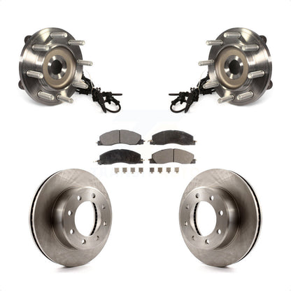 Ensemble de roulements de moyeu avant, Rotors et plaquettes de frein à disque, Kit pour Ram 2500 3500