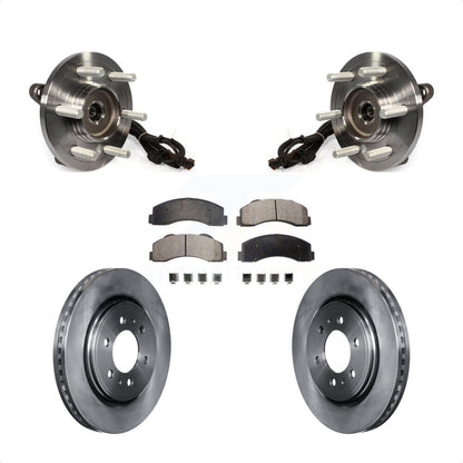 Kit de rotors de frein à disque et de plaquettes en céramique, ensemble de roulements de moyeu avant, pour Ford F-15