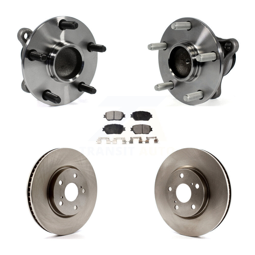 Kit de plaquettes de Rotor de frein à disque, ensemble de roulements de moyeu avant (5 pièces) pour Lexus IS250 GS30