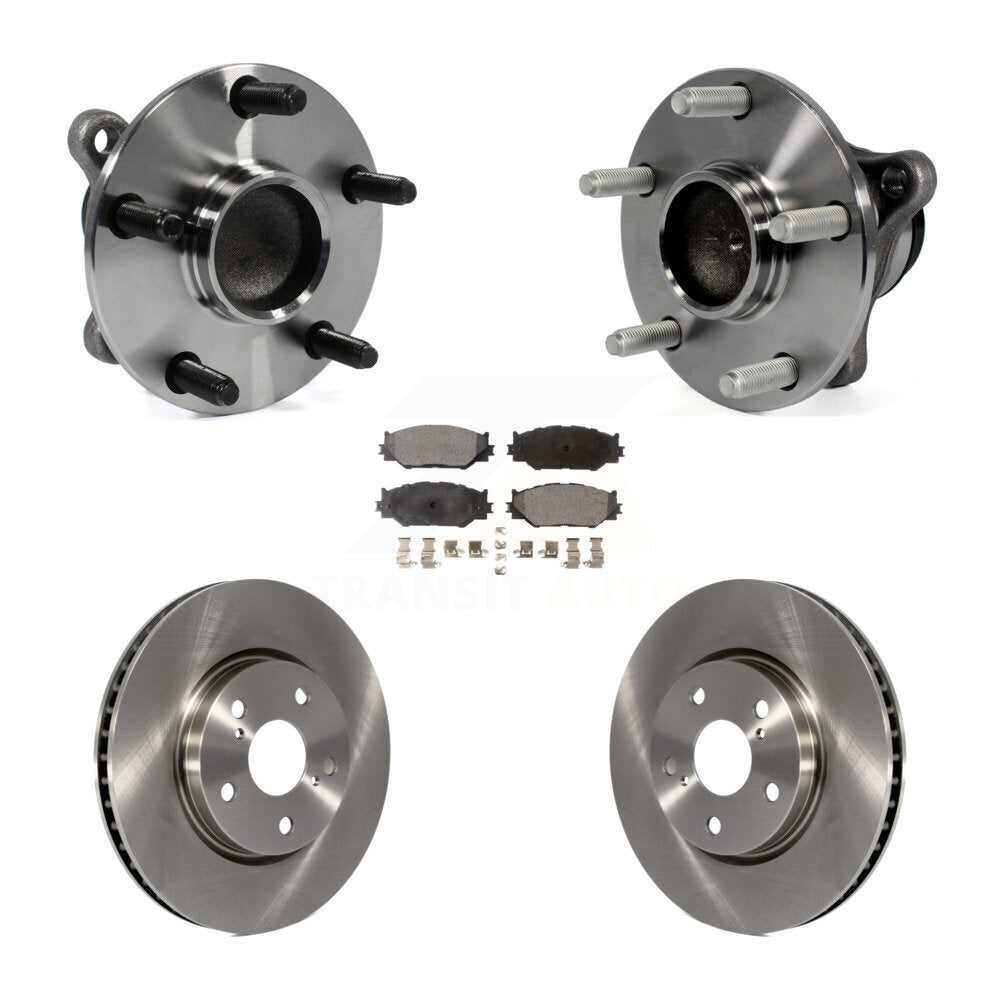 Kit de rotors et plaquettes de frein à disque d'assemblage de roulement de moyeu avant pour Lexus IS250 RWD