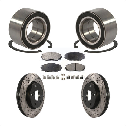 Kit de plaquettes de Rotor de frein avec fente de perçage revêtue de roulement de roue avant pour Lexus HS250 2010