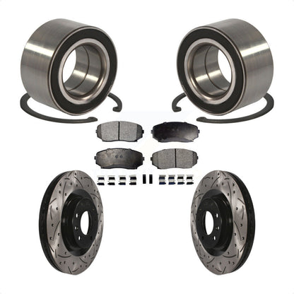 Kit de plaquettes de Rotor de frein, roulement de roue avant, fente de perçage, pour Mazda CX-2007 – 2015