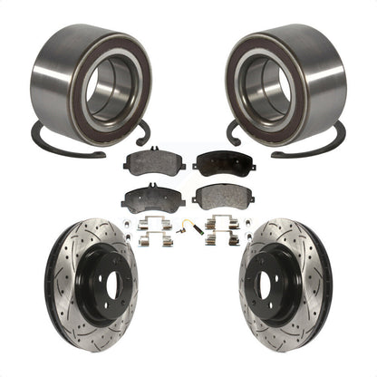 Kit de Rotor et de plaquettes de frein à fente percée, roulement avant, pour Mercedes-Benz GLK350 GLK25