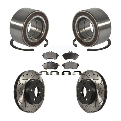 Kit de plaquettes de Rotor de frein avec fente de perçage revêtue de roulement de roue avant, pour Mercedes-Benz C30