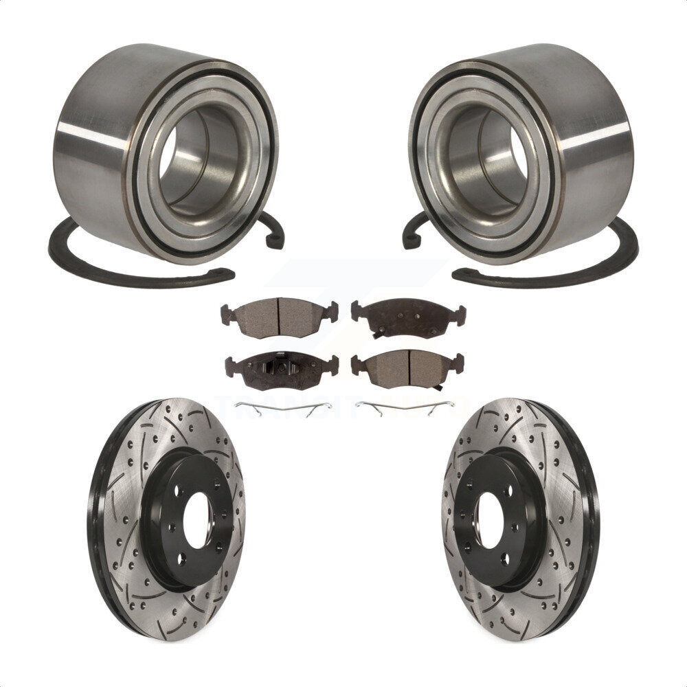 Kit de plaquettes de frein à disque fendues, revêtement de roulement de roue avant, pour Fiat 50