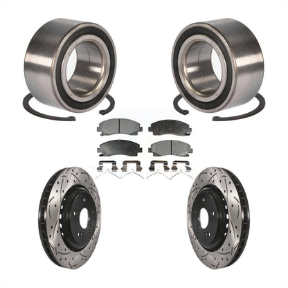 Kit de plaquettes de rotor de frein, roulement de roue avant, fente de perçage, pour Acura TL 2015 – 2020