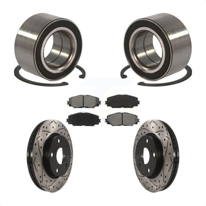 Kit de plaquettes de Rotor de frein avec fente de perçage revêtue de roulement de roue avant pour Lexus HS250 2010