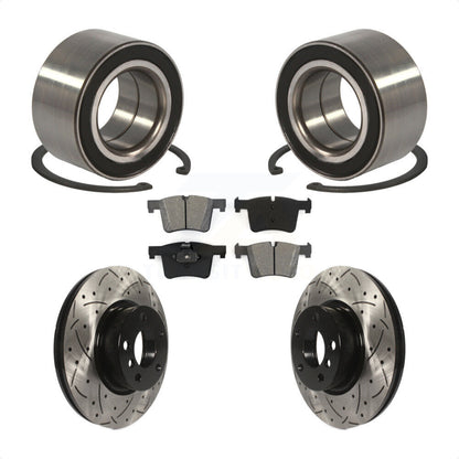 Kit de plaquettes de Rotor de frein à fente percée avec roulement de roue avant, pour BMW X2 2011 – 2012