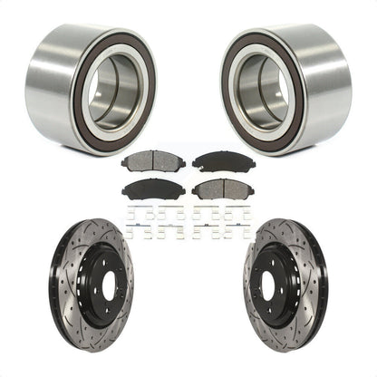Kit de plaquettes de Rotor de frein, roulement de roue avant, fente de perçage, pour Honda Ridgelin 2017 – 2019