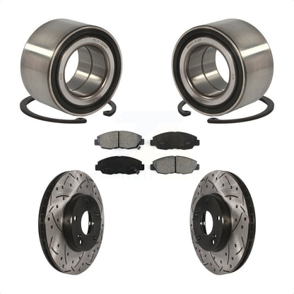 Kit de plaquettes de Rotor de frein, fente de perçage de roulement de roue avant pour Honda Civic GX avec 1.8