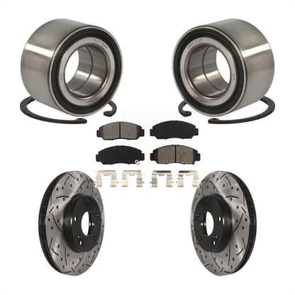 Kit de plaquettes de Rotor de frein, fente de perçage de roulement de roue avant pour Honda Civic GX avec 1.8
