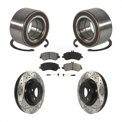 Kit de Rotor et de plaquettes de frein à fente percée, roulement avant, pour Mercedes-Benz GLK350 GLK25