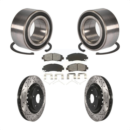 Kit de plaquettes de rotor de frein, roulement de roue avant, fente de perçage, pour Acura TL 2015 – 2020