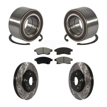 Kit de plaquettes de Rotor de frein à fente percée, roulement de roue avant, pour Chevrolet Soni