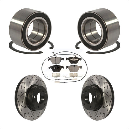 Kit de Rotor et de plaquettes de frein à fente percée, roulement de roue avant, pour BMW 328i xDrive 328x