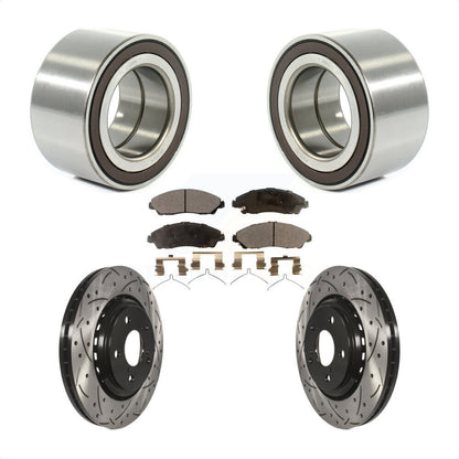 Kit de plaquettes de Rotor de frein, roulement de roue avant, fente de perçage, pour Honda Ridgelin 2017 – 2019